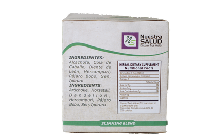  Adelgazante Slimming Blend Filter Tea Box (Tea Bags) by Nuestra Salud sold by NS Herbs Co.