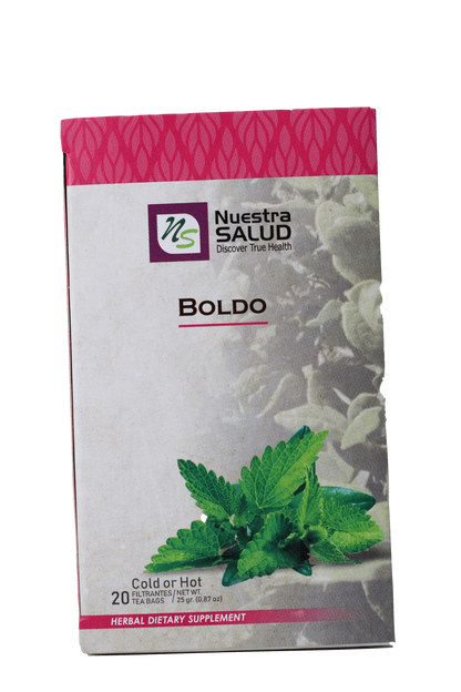  Boldo Leaves Filter Tea Box (20 Tea Bags) by Nuestra Salud sold by NS Herbs Co.