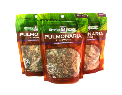 Lungwort Tea Pulmonaria Herbal Infusion Tea (120g) HQ Herb Nuestra Salud