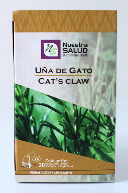 Cat's Claw Tea Uña de Gato Herbal Tea (20 tea bags) Nuestra Salud