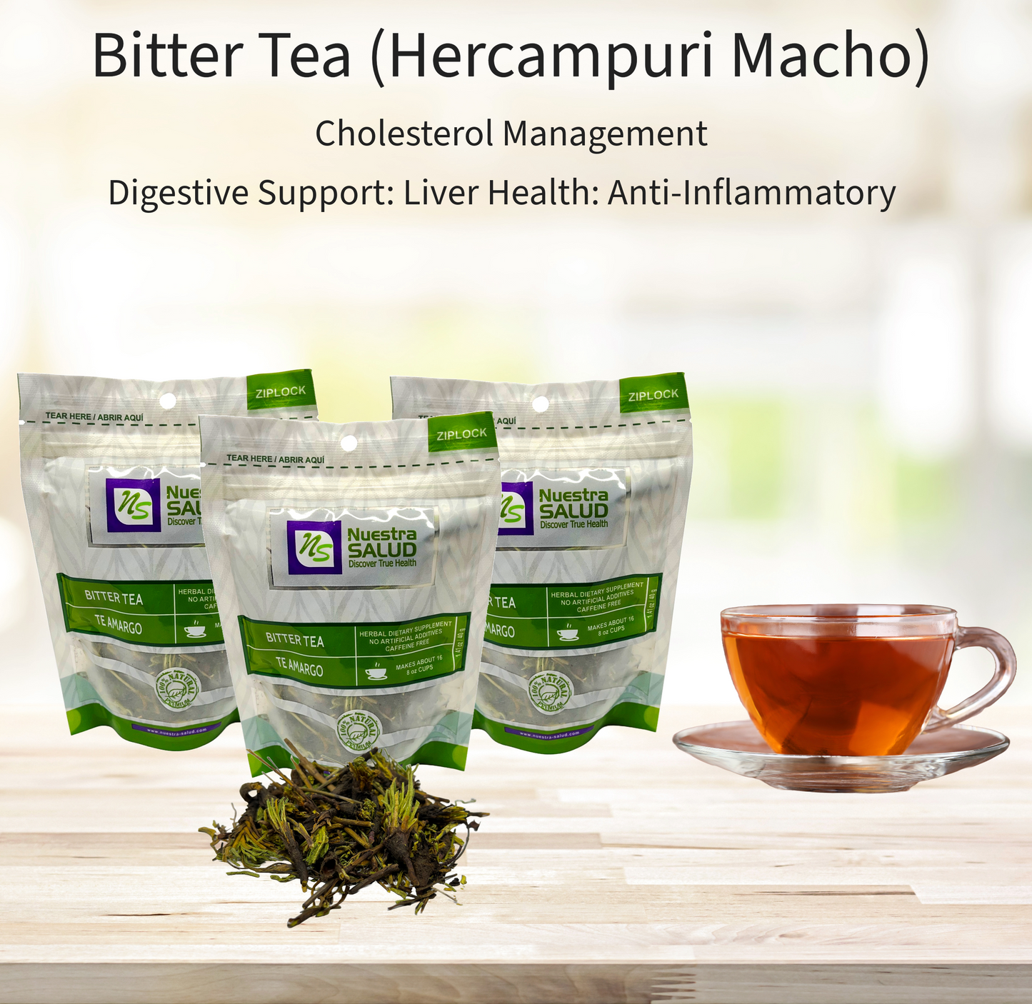 Bitter Tea Herbal Infusion Te Amargo Macho (120g) Value Pack HQ Herb