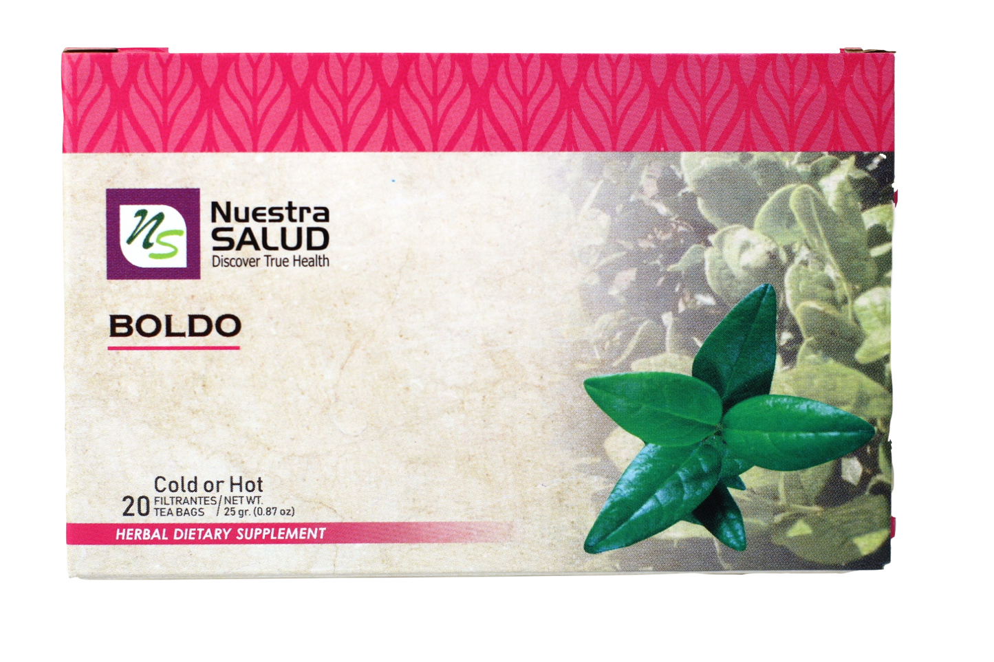 Boldo Tea Herbal Tea (60 tea bags) Nuestra Salud