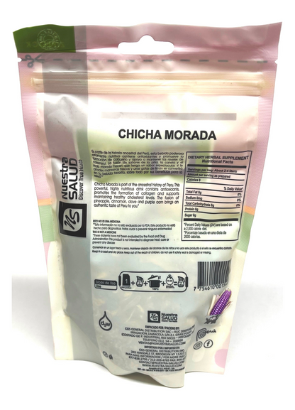 Purple Corn Mix Peruvian Chicha Morada Premium Silver Line Zip Lock (120g)