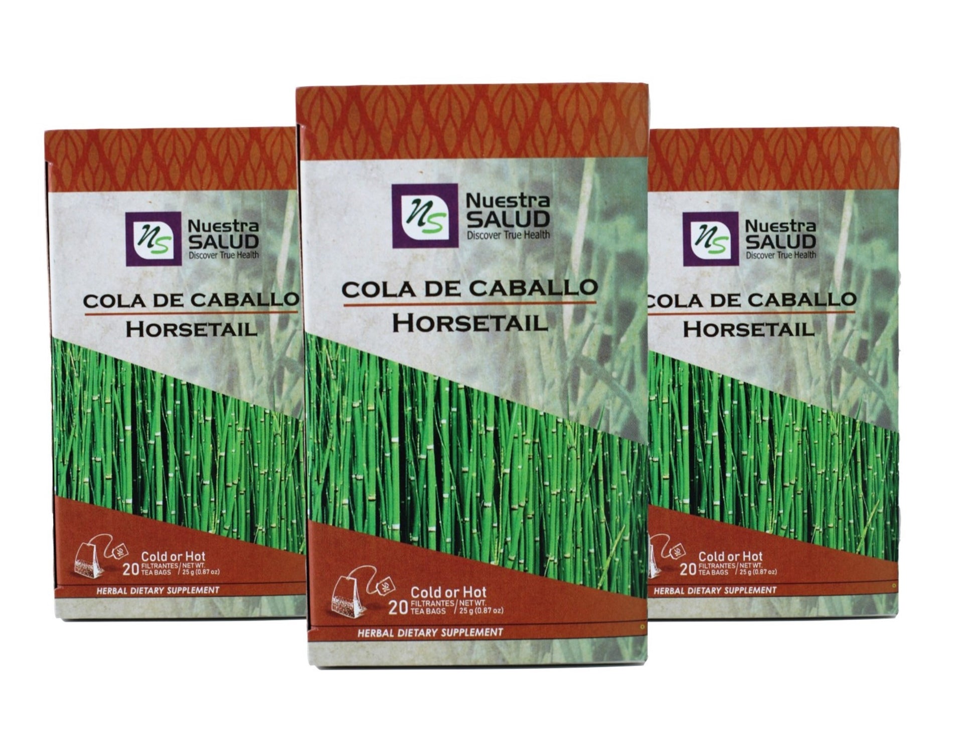 Horsetail Tea Cola De Caballo Herbal Tea (60 tea bags) Nuestra Salud