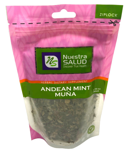 Andean Mint Tea Muña Herbal Infusion Tea (50g) Premium Silver Line