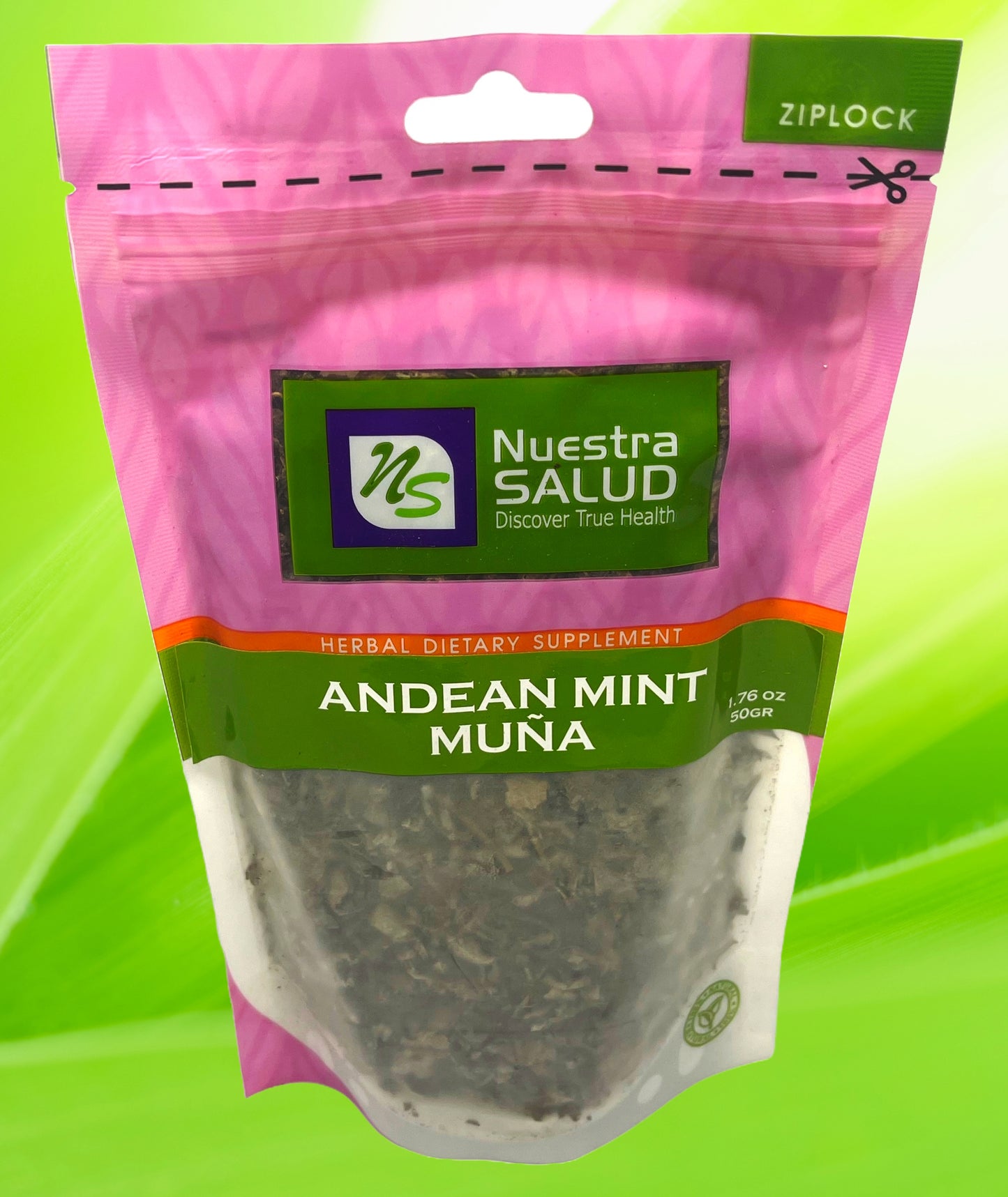 Andean Mint Tea Muña Herbal Infusion Tea (50g) Premium Silver Line