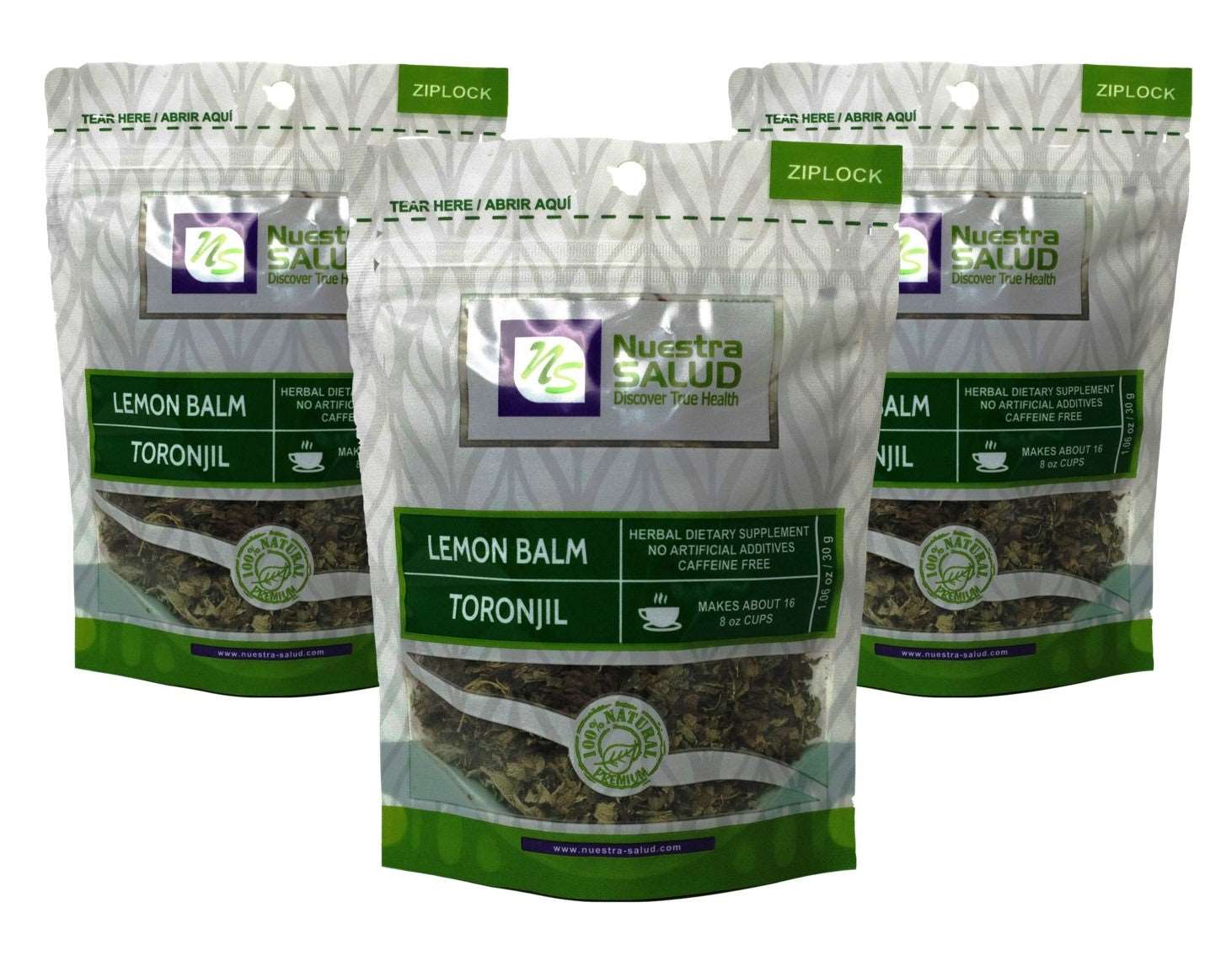  Toronjil Lemon Balm Loose Herbal Infusion Tea Value Pack (90g) by Nuestra Salud sold by NS Herbs Co.