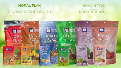 Nopal Flax Plus  Original Linaza  (6 units) Flaxseed Fiber for Gentle Colon Cleansing and Digestive Health. Nuestra Salud