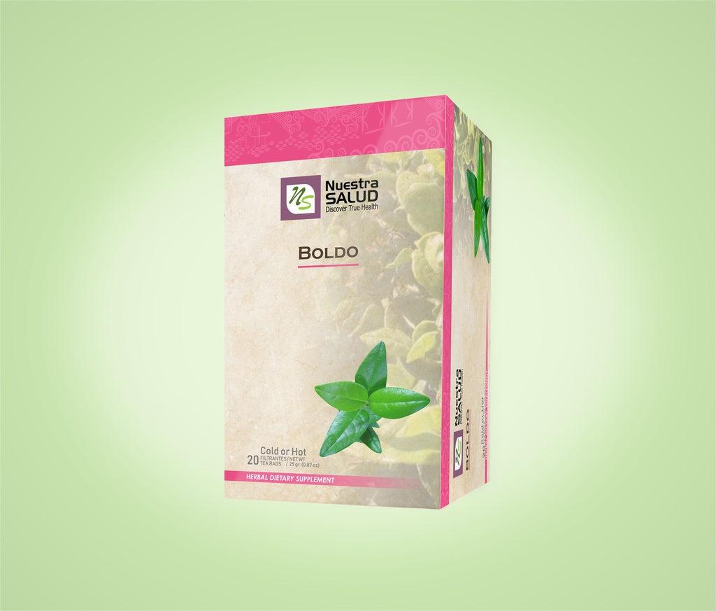  Boldo Leaves Filter Tea Box (20 Tea Bags) by Nuestra Salud sold by NS Herbs Co.