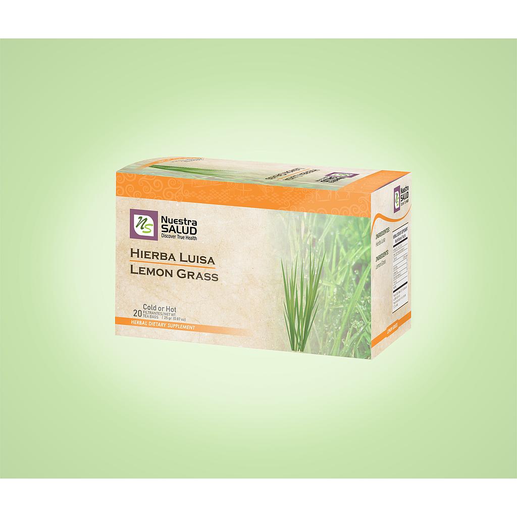  Hierba Luisa Lemongrass Filter Tea Box (20 Tea bags) by Nuestra Salud sold by NS Herbs Co.