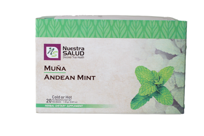  Muña Andean Mint Filter Tea Box (20 Tea bags) by Nuestra Salud sold by NS Herbs Co.