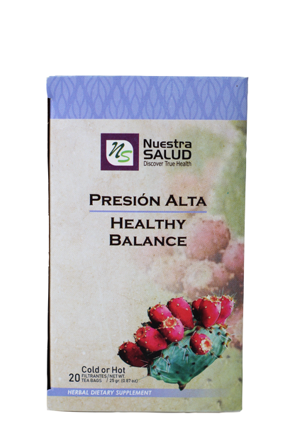  Presión Alta Té - Healthy Balance Filter Box (20 Tea Bags) by Nuestra Salud sold by NS Herbs Co.