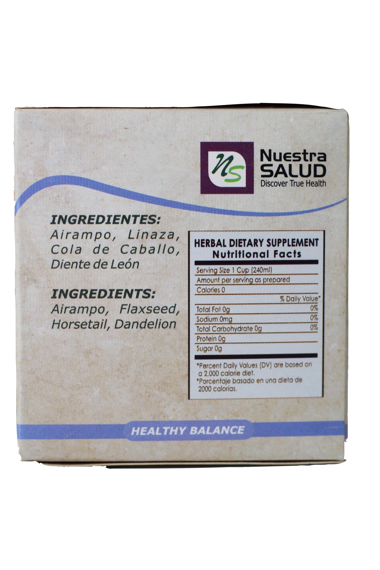  Presión Alta Té - Healthy Balance Filter Box (20 Tea Bags) by Nuestra Salud sold by NS Herbs Co.