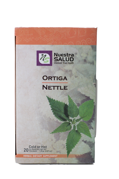  Ortiga  Nettle Filter Tea Box (20 Tea Bags) by Nuestra Salud sold by NS Herbs Co.