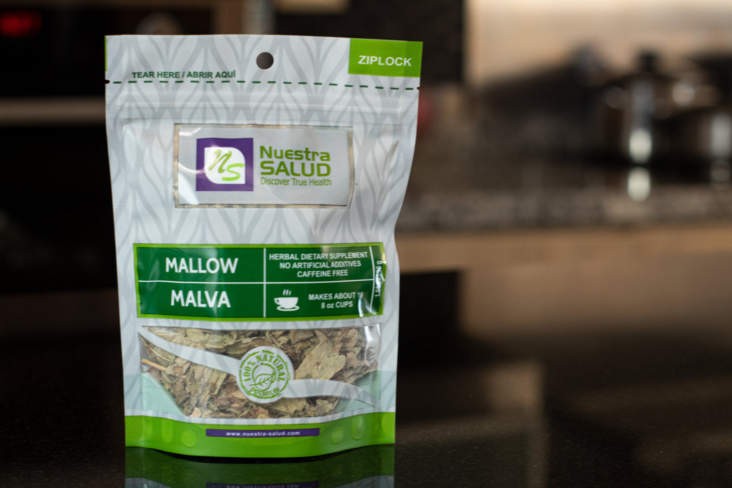  Malva Mallow Loose Herbal Tea (30g) by Nuestra Salud sold by NS Herbs Co.