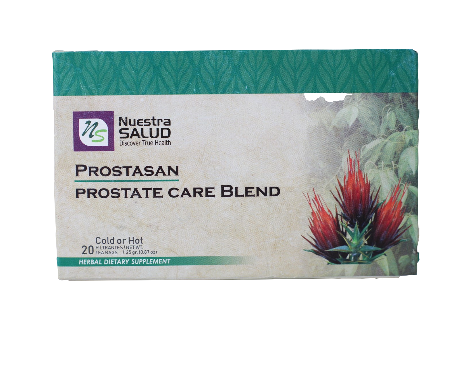  Prostasan Prostate Care Blend Filter Tea Box (20 Tea Bags) by Nuestra Salud sold by NS Herbs Co.