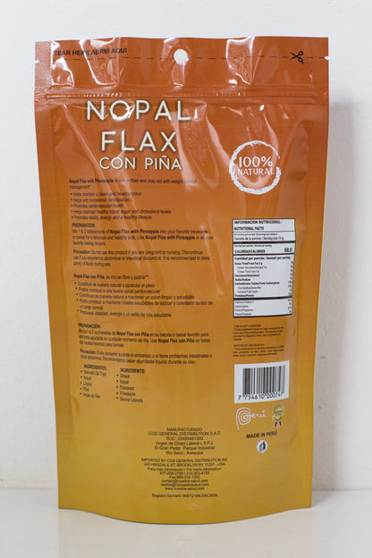  Nopal Flax Linaza Plus Pineapple Flaxseed Fiber (454) 1LB by Nuestra Salud sold by NS Herbs Co.