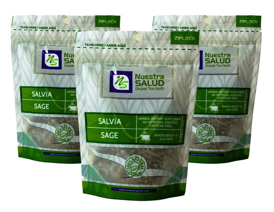  Salvia Sage Loose Herbal Infusion Tea Value Pack (75g) by Nuestra Salud sold by NS Herbs Co.