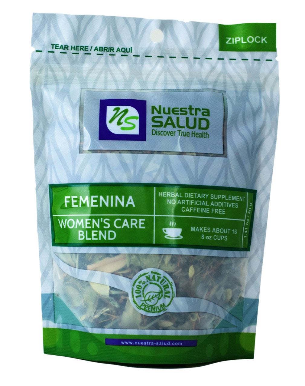  Femenina Womens Care Loose Blend Herbal Infusion  Value Pack (120g) by Nuestra Salud sold by NS Herbs Co.