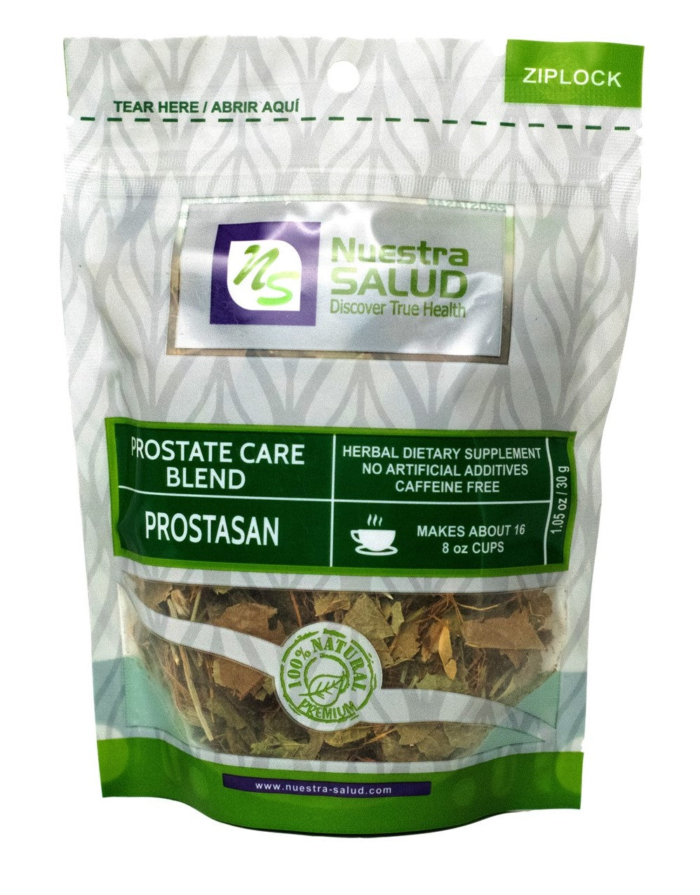 Prostate Tea Care Blend - Herbal Tea Prostasan Te - (30g) Prostate Health Nuestra Salud